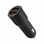 2-Port USB Auto-Schnellladegerät QC3.0 36W Schwarz