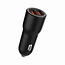 2-Port USB Auto-Schnellladegerät QC3.0 36W Schwarz