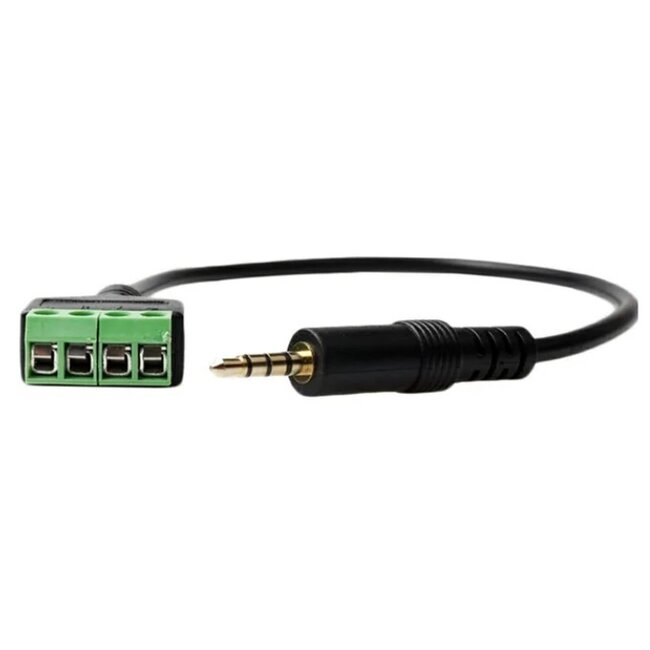 3,5mm Klinke (m) 4-polig - Terminal Block Audiokabel | 0,30 m