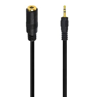 Dolphix 2,5mm Klinkenstecker (m) auf 3,5mm Klinkenbuchse (w) Adapterkabel | 1 Meter