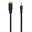 2,5mm Klinkenstecker (m) auf 3,5mm Klinkenbuchse (w) Adapterkabel | 1 Meter