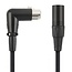 XLR (m) - XLR (w) Winkel-Audiokabel | 0,30 Meter