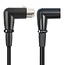 XLR (m) Winkelstecker - XLR (w) Winkelbuchse Audiokabel | 3 Meter