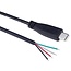 USB-C (m) - offene Leitung | USB 2.0 | Schwarz | 2 Meter