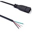 USB-C (m) - offene Kabelenden | USB 2.0 | Schwarz | 2 Meter
