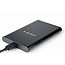 USB 3.1 2,5" SATA HDD/SSD Gehäuse mit USB-C, gebürstetes Aluminium, Schwarz