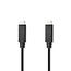 USB-Kabel USB 3.2 Gen 2x2 USB-C™ Stecker zu USB-C™ Stecker 240W 8K@30Hz 10 Gbps 1m Schwarz PVC
