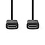 USB-Kabel USB 3.2 Gen 2x2 USB-C™ Stecker zu USB-C™ Stecker 240W 8K@30Hz 10 Gbps 1m Schwarz PVC