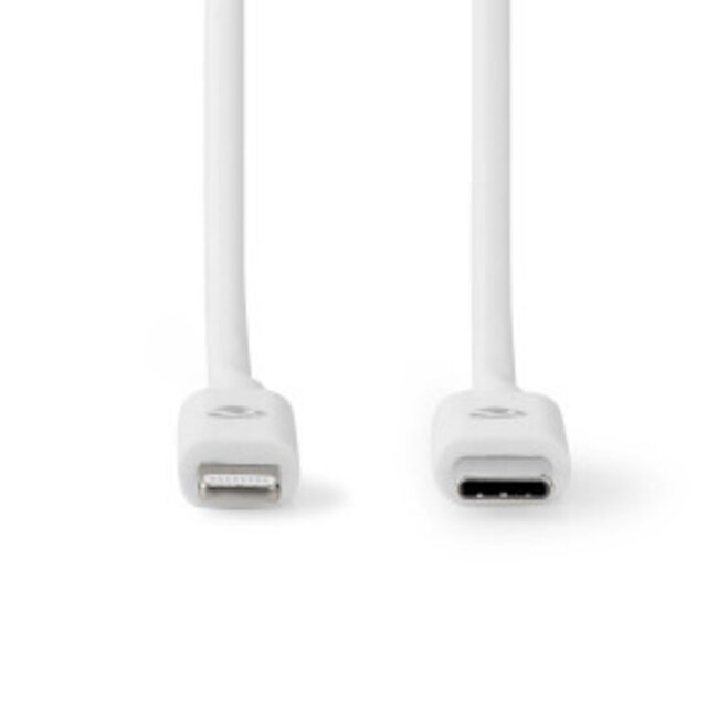 Lightning-Kabel | USB 2.0 | Apple Lightning 8-Pin | USB-C™ Stecker | 2 m | Weiß | PVC | Vernickelt | 480 Mbps