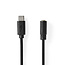 USB-C™ Adapter | USB 2.0 | USB-C™ Stecker | 3,5 mm Buchse | 1,00 m | Rund | Vernickelt | PVC | Schwarz | Etikett