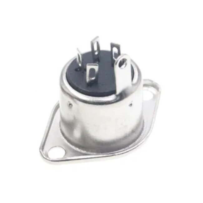 DIN 4-poliger Einbau-Stecker | Metall