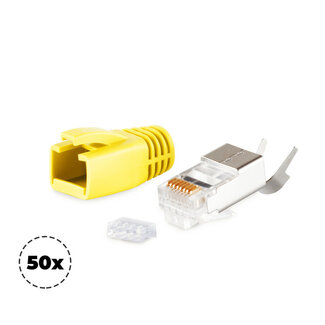 S-Impuls Stecker-Set für Verlegekabel bis AWG 23, Gelb, VE 50
