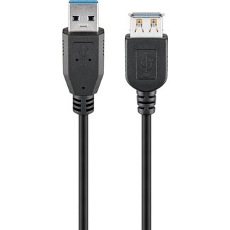 Goobay Goobay USB 3.0 Verlängerungskabel, männlich, schwarz