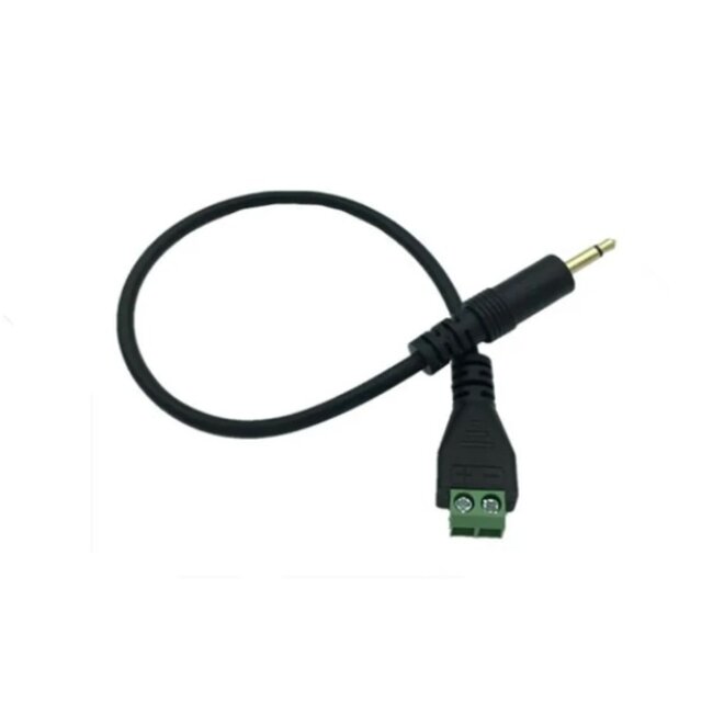 3,5mm Mono Klinke (m) auf Schraubklemme Audiokabel | 0,30 m