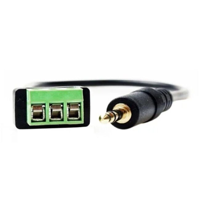 3,5mm Klinke (m) Stereo - Terminal Block Audiokabel | 0,30 m
