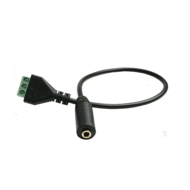 3,5mm Klinke (m) Stereo – Schraubklemme Audiokabel | 0,30 Meter