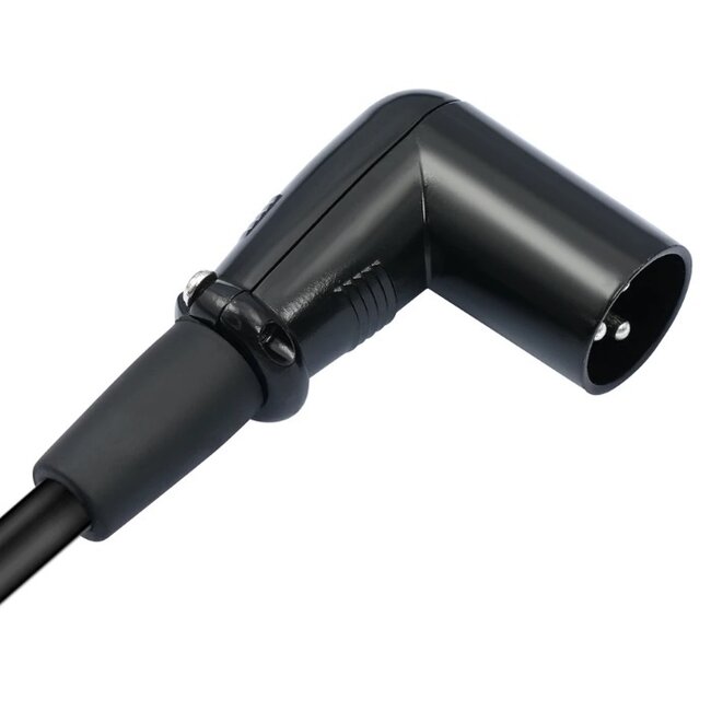 XLR (m) Winkelstecker - XLR (w) Audiokabel | 0,30 Meter