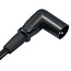 XLR (m) Winkelstecker - XLR (w) Audiokabel | 0,30 Meter