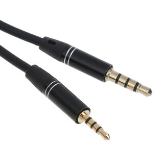 Dolphix 3,5mm Klinke auf 2,5mm Klinke Kabel | schlank | 4-polig | 1,2 m