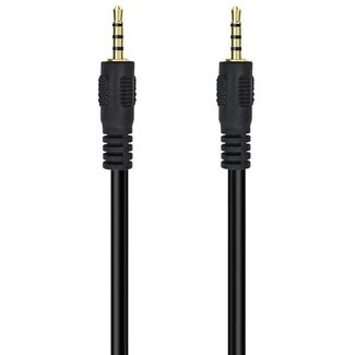 Dolphix 2,5mm Klinkenkabel 4-polig vergoldet schwarz 2m