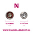 N (m) - SMA (m) Einbauadapter | 17,5 x 17,5 mm | 50 Ohm