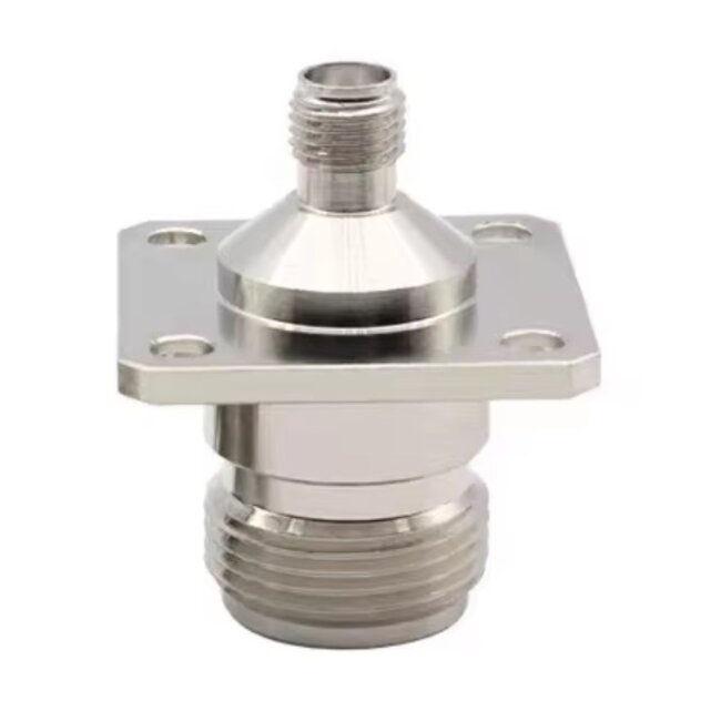 N (m) - SMA (m) Einbaubuchse Adapter | 25 x 25 mm | 50 Ohm