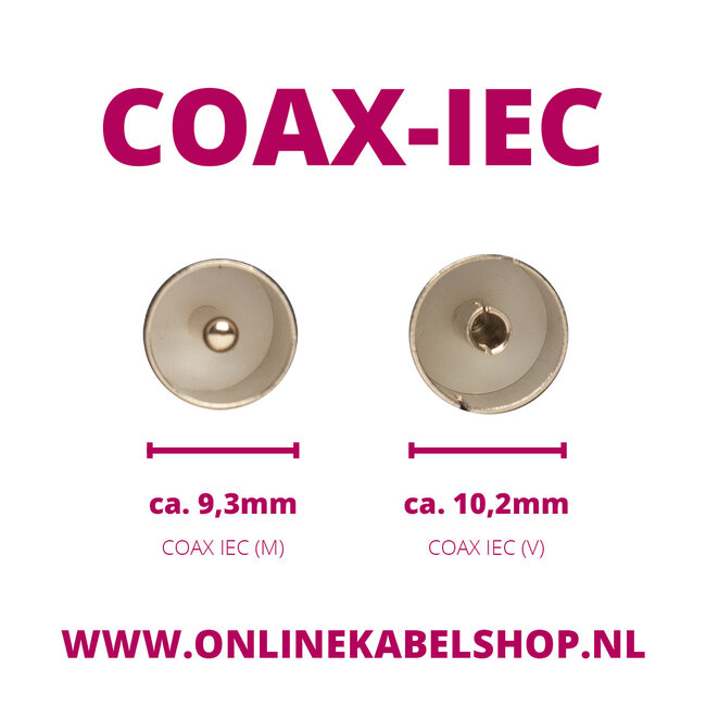 SMA Stecker - IEC Stecker Adapterkabel | RG174 | 50 Ohm | 0,20 m