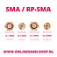 Mini UHF (m) - SMA (w) Adapter | 50 Ohm