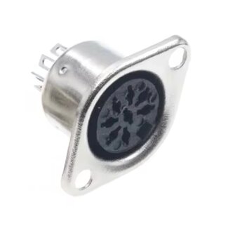 Dolphix DIN 7-poliger Einbau-Stecker | Metall