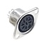 DIN 8-poliger 270° Einbau-Stecker | Metall