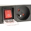 19 Zoll Steckdosenleiste | Schalter | CEE 7/7 - 8x CEE 7/5 (Belgien) | 1U | Schwarz | 3 Meter
