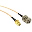 SMA (w) Einbaubuchse - BNC (m) Adapterkabel | RG316 | 50 Ohm | 0,30 m