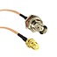 SMA (m) Einbaubuchse - BNC (m) Einbaubuchse Adapterkabel | RG316 | 50 Ohm | 1 Meter