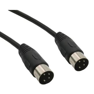 Dolphix DIN 4-poliges Kabel | Schwarz | 1,5 Meter