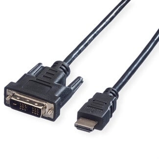 Value VALUE Monitor-Kabel DVI (18+1) zu HDMI M/M, Schwarz, 1,5 m