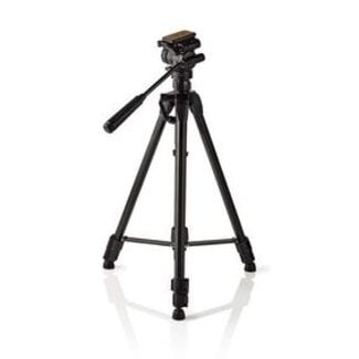 Nedis Stativ | Max. Tragkraft 3,0 kg | Min. Arbeitshöhe 60 cm | Max. Arbeitshöhe 165 cm | 3 Segmente | Schwenk- & Neigefunktion | Inkl. Tragetasche | Selbstnivellierende Füße | ABS/Aluminium | Schwarz