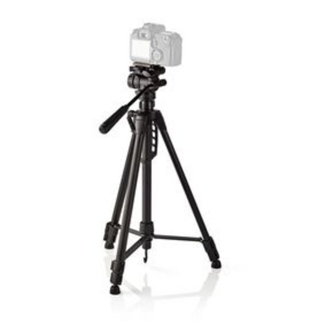 Stativ | Max. Tragkraft 3,0 kg | Min. Arbeitshöhe 60 cm | Max. Arbeitshöhe 165 cm | 3 Segmente | Schwenk- & Neigefunktion | Inkl. Tragetasche | Selbstnivellierende Füße | ABS/Aluminium | Schwarz