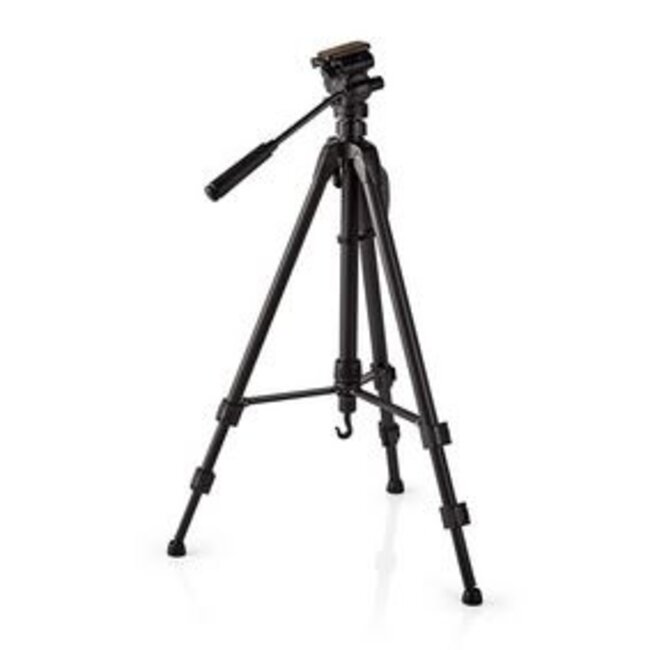Stativ | Max. Tragkraft 3,0 kg | Min. Arbeitshöhe 60 cm | Max. Arbeitshöhe 165 cm | 3 Segmente | Schwenk- & Neigefunktion | Inkl. Tragetasche | Selbstnivellierende Füße | ABS/Aluminium | Schwarz