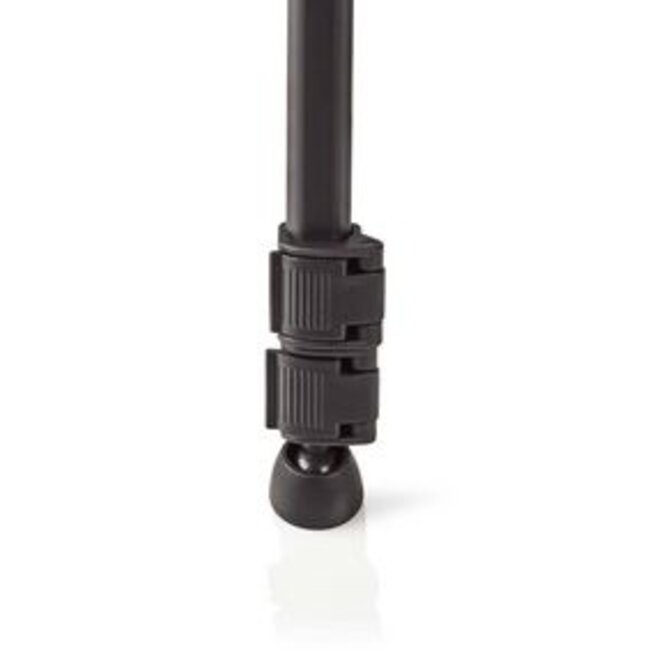 Stativ | Max. Tragkraft 3,0 kg | Min. Arbeitshöhe 60 cm | Max. Arbeitshöhe 165 cm | 3 Segmente | Schwenk- & Neigefunktion | Inkl. Tragetasche | Selbstnivellierende Füße | ABS/Aluminium | Schwarz