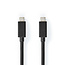USB-Kabel USB 3.2 Gen 2x2 USB-C™ Stecker zu USB-C™ Stecker 100 W 4K@60Hz 20 Gbps Vernickelt 1,00 m Rund PVC Schwarz Verpackt
