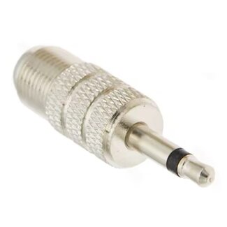 Dolphix F (w) - 3,5mm Klinke 2-polig (m) Adapter | 50 Ohm