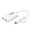 ROLINE Multi-DisplayLink Adapter USB Typ A+C – 2x DP, 4K