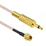 SMA Stecker - 3,5mm Klinke 2-polig Stecker Adapter | RG316 | 50 Ohm | 0,15 m