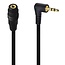 2,5mm Klinkenverlängerung | Winkel-auf-Straight | Stereo | Vergoldet | 0,20 m