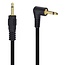 2,5mm Klinkenkabel | recht-winklig | mono | vergoldet | 0,30 m