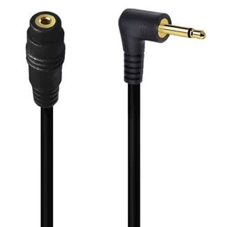 Dolphix 2,5mm Klinkenverlängerung | recht-winkel | mono | vergoldet | 1,8 m