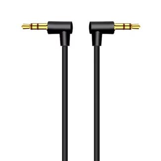 Dolphix 3,5mm Klinkenkabel | gewinkelt | Stereo | vergoldet | 0,20 m