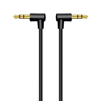 Dolphix 3,5mm Klinkenkabel | gewinkelt | Stereo | vergoldet | 0,50 m
