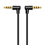 3,5mm Klinkenkabel | gewinkelt | 4-polig | vergoldet | 0,5 Meter