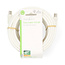 Koaxialkabel | IEC Stecker | IEC Buchse | Vernickelt | 120 dB | 75 Ohm | Vierfach geschirmt | 15 m | Rund | PVC | Weiß | Beschriftet